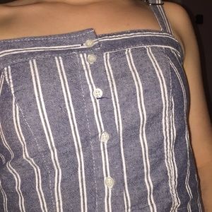 BRANDY MELVILLE | RARE DENIM STRIPED TANK